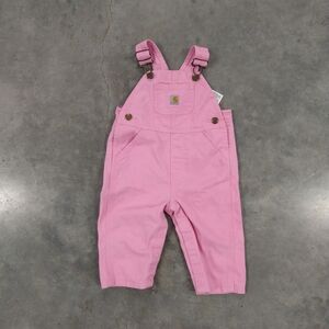 Carhartt Pink Kids Overalls Girls 9M Measurements